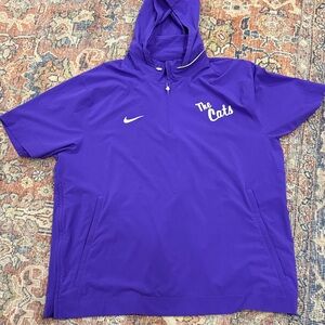 Nike Dri Fit Purple 'The Cats' Short-Sleeve Hoodie